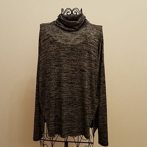 Women's Rag and Bone turtleneck grey black sweater